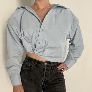 Jacquemus La Montagne Sky Blue La Chemise Mejean Shirt in Sz 36